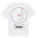 White t-shirt med Bränna t-shirt