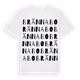 White t-shirt med Brännabo ordlek t-shirt