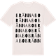 Vintage White t-shirt med Brännabo ordlek t-shirt