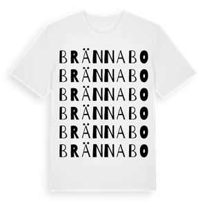 Brännabo ordlek t-shirt – ekologisk bomull t-shirt från Pinshirt