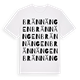 White t-shirt med Brännängen ordlek t-shirt