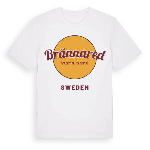 Brännared cirkel t-shirt – ekologisk bomull t-shirt från Pinshirt