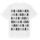 White t-shirt med Brannarna ordlek t-shirt
