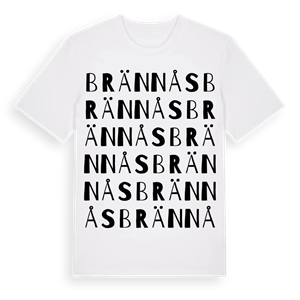 Brännås ordlek t-shirt – ekologisk bomull t-shirt från Pinshirt