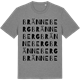 Mid Heather Gray t-shirt med Bränneberg ordlek t-shirt
