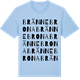 Blue Soul t-shirt med Brännebrona ordlek t-shirt