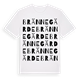 White t-shirt med Brännegärde ordlek t-shirt