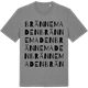 Mid Heather Gray t-shirt med Brännemaden ordlek t-shirt