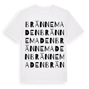 Brännemaden ordlek t-shirt – ekologisk bomull t-shirt från Pinshirt