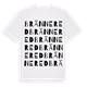 White t-shirt med Brännered ordlek t-shirt