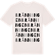 Vintage White t-shirt med Bränningen ordlek t-shirt