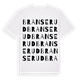 White t-shirt med Branserud ordlek t-shirt
