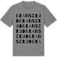 Mid Heather Gray t-shirt med Branserud ordlek t-shirt