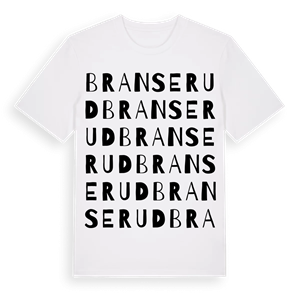 Branserud ordlek t-shirt – ekologisk bomull t-shirt från PinShirt