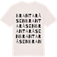 Vintage White t-shirt med Brantaråsen ordlek t-shirt