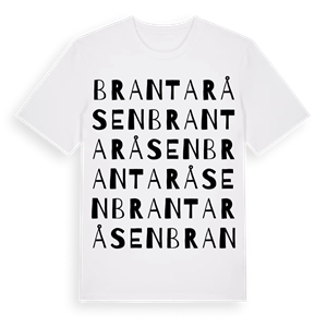 Brantaråsen ordlek t-shirt – ekologisk bomull t-shirt från Pinshirt