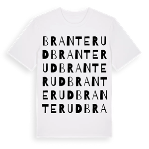 Branterud ordlek t-shirt – ekologisk bomull t-shirt från PinShirt
