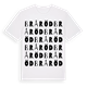 White t-shirt med Bråröd ordlek t-shirt