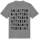 Mid Heather Gray t-shirt med Brasäter ordlek t-shirt