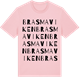 Pink Cotton t-shirt med Brasmaviken ordlek t-shirt