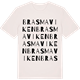 Vintage White t-shirt med Brasmaviken ordlek t-shirt