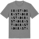Mid Heather Gray t-shirt med Brastad ordlek t-shirt