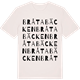 Vintage White t-shirt med Bråtabäcken ordlek t-shirt