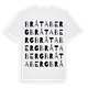 White t-shirt med Bråtaberg ordlek t-shirt