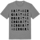 Mid Heather Gray t-shirt med Bråtaberg ordlek t-shirt