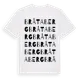 White t-shirt med Bråtaberg ordlek t-shirt