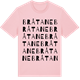 Pink Cotton t-shirt med Bråtane ordlek t-shirt