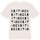 Vintage White t-shirt med Bråtane ordlek t-shirt