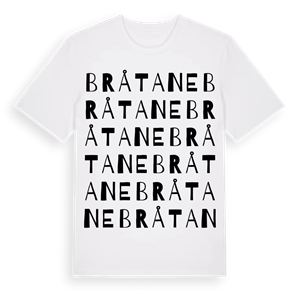 Bråtane ordlek t-shirt – ekologisk bomull t-shirt från Pinshirt