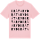 Pink Cotton t-shirt med Bråtaryd ordlek t-shirt