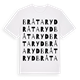 White t-shirt med Bråtaryd ordlek t-shirt
