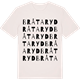 Vintage White t-shirt med Bråtaryd ordlek t-shirt