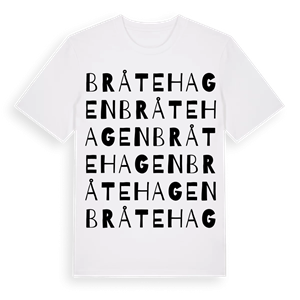 Bråtehagen ordlek t-shirt – ekologisk bomull t-shirt från Pinshirt