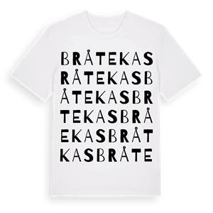 Bråtekas ordlek t-shirt – ekologisk bomull t-shirt från Pinshirt