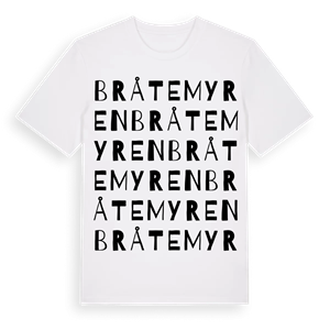 Bråtemyren ordlek t-shirt – ekologisk bomull t-shirt från Pinshirt