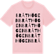 Pink Cotton t-shirt med Bråthögen ordlek t-shirt