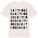 Vintage White t-shirt med Bråthögen ordlek t-shirt
