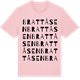 Pink Cotton t-shirt med Brattåsen ordlek t-shirt