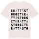 Vintage White t-shirt med Brattåstorget ordlek t-shirt