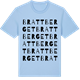 Blue Soul t-shirt med Brattberget ordlek t-shirt