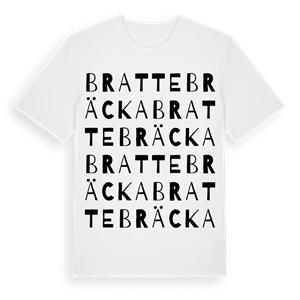 Brattebräcka ordlek t-shirt – ekologisk bomull t-shirt från Pinshirt