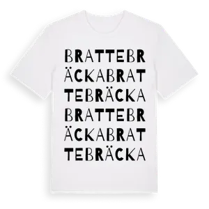 Brattebräcka ordlek t-shirt – ekologisk bomull t-shirt från Pinshirt