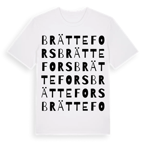 Brättefors ordlek t-shirt – ekologisk bomull t-shirt från Pinshirt
