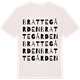 Vintage White t-shirt med Brattegården ordlek t-shirt