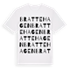 White t-shirt med Brattehagen ordlek t-shirt