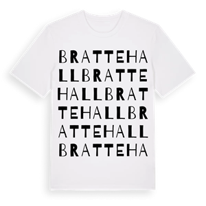 Brattehall ordlek t-shirt – ekologisk bomull t-shirt från Pinshirt